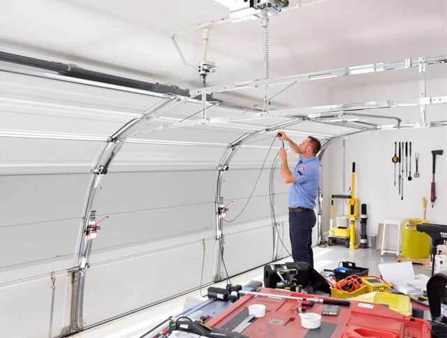 Garage door cable repair service by Colorado Springs Garage Door Repair in Colorado Springs