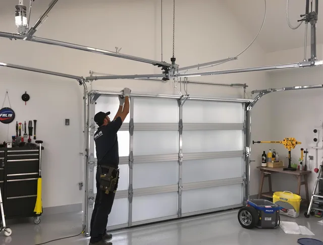 Colorado Springs Garage Door Repair certified team performing precision garage door installation in Colorado Springs