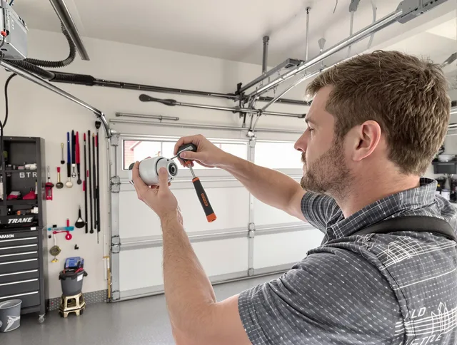 Garage door opener repair service by Colorado Springs Garage Door Repair in Colorado Springs